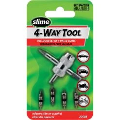 Slime Valve Tool - 4-Way, With Cores, 5 Piece