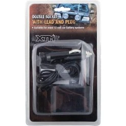 XTM 4x4 Accessories XTM Double Socket With Lead And Plug 12V 10A