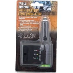 XTM 4x4 Accessories XTM Adaptor Triple With Batt Level Indicator 12V 10A