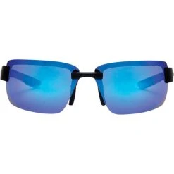 Stingray Mackerel Polarised Sunglasses Black With Blue Lens