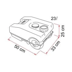 Fiamma Waste Water Roll Tank 23L