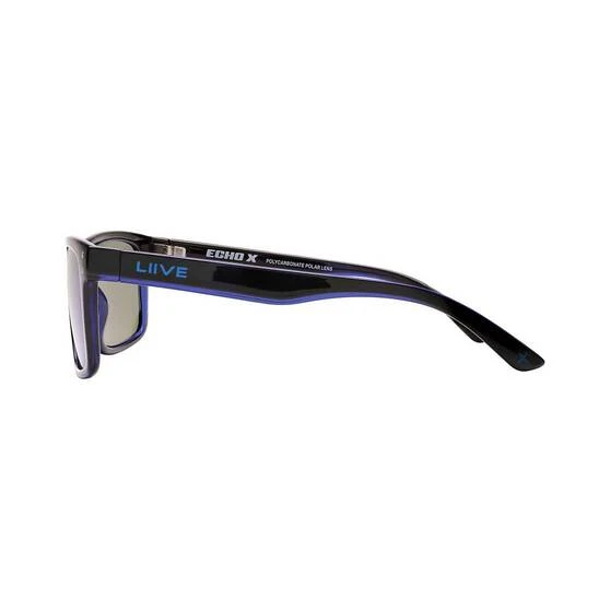Liive Vision Liive X Echo Men’s Mirror Polarised Sunglasses Matt Black With Blue Lens 4 Liive Vision Liive X Echo Men’s Mirror Polarised Sunglasses Matt Black With Blue Lens - Image 2