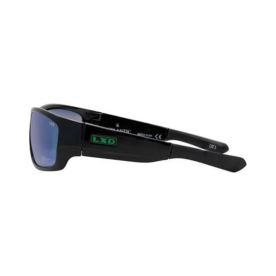 LXD Men’s Atlantic Mirror Polar Sunglasses Black With Green Lens 4 LXD Men’s Atlantic Mirror Polar Sunglasses Black With Green Lens - Image 2