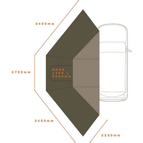 Darche Eclipse 180 Wall Set 3 Darche Eclipse 180 Wall Set