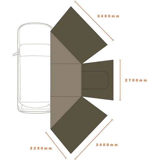 Darche Eclipse 180 Wall Set 4 Darche Eclipse 180 Wall Set - Image 2