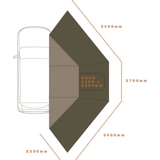 Darche Eclipse 180 Wall Set 5 Darche Eclipse 180 Wall Set - Image 3