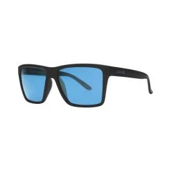 Liive Vision Liive Men’s Matt Scholz X Division Sabotage Sunglasses Matt Black With Blue Lens