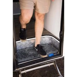 Companion Caravan Step Dust Off Mat Grey 26x58cm -AL-KO Store BCF 648912 06 hi res