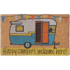 Solemate Happy Campers Coir Doormat
